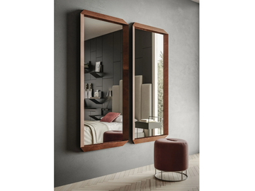ACE - Rectangular framed wall-mounted painted metal mirror by Ronda Design - view 2